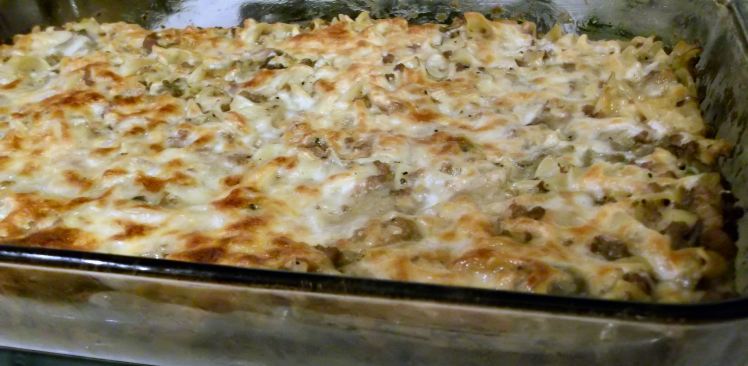 Creamy Ground Beef Noodle Hotdish 004