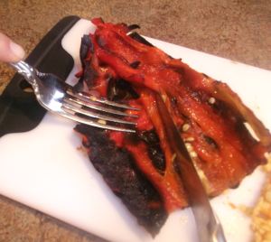 Roasting and Peeling Hot Peppers 029