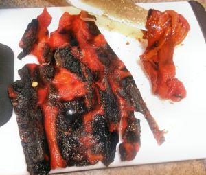 Roasting and Peeling Hot Peppers 033