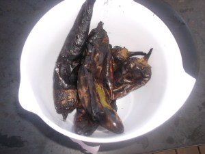 Roasting and Peeling Hot Peppers 039