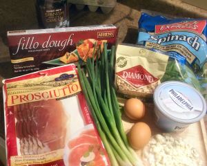 Phyllo Ham and Blue Cheese Tart Tart 003